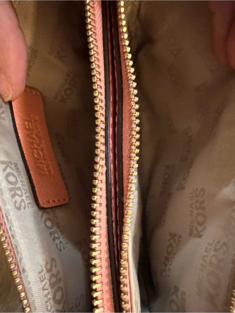 Michael Kors Coral Pink Saffiano Wristlet